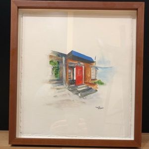 Original framed watercolor